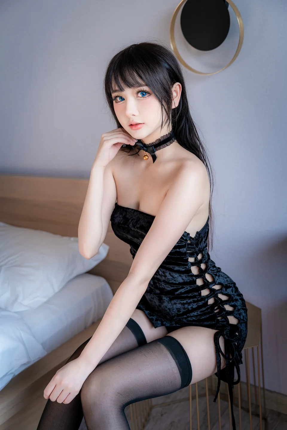 您的蛋蛋 - 小黑裙 [30P-454MB] tg@simisebaisi 【丝足阁】004.webp